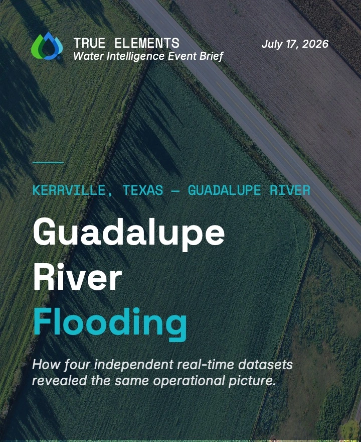Water Intelligence Brief Issue 001, Guadalupe River Flooding, Kerrville, Texas.
